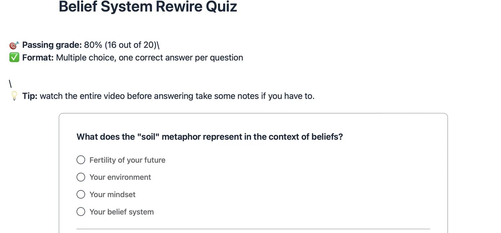 Buddy System quiz